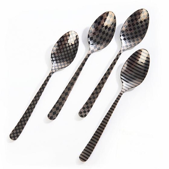 MacKenzie Childs set of 4 teaspoons limited - Picture 6 of 6